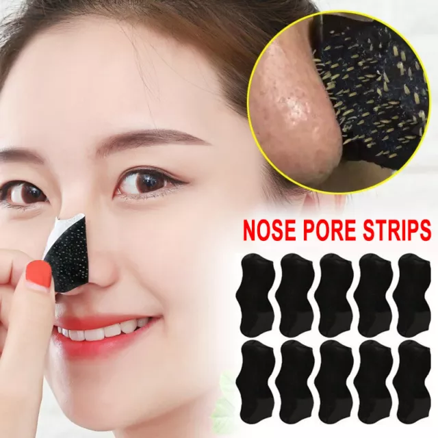 10pcs Unisex Nose Strips Pore Deep Cleanse Nose Blackhead Remover Mask Skin Care