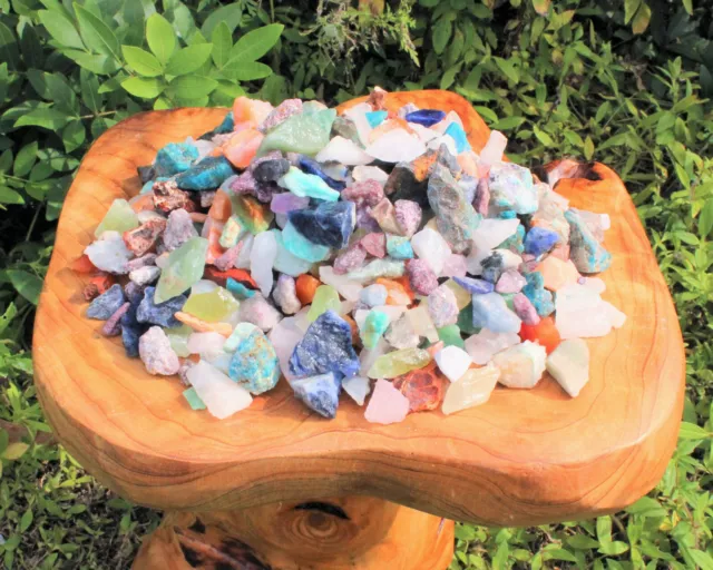 Rough Crystal Chip Mixed Assorted Lots: Natural Raw Crafters Gemstone Bulk Lots