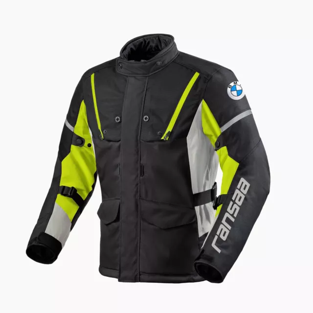 BMW Motorrad Riding CE Armour Waterproof Cordura Motorcycle Jacket - Men's New