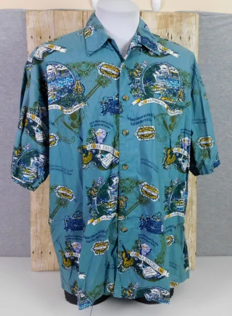 Jimmy Buffet Margaritaville Hawaiian Shirt Mens XL Havana Dreamin