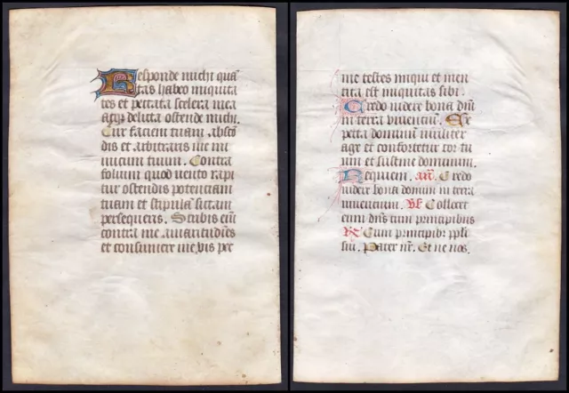 Book of Hours manuscript Stundenbuch Handschrift 1450 Livre heures manuscrit 46