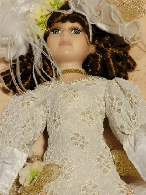 21" DanDee Collectors Choice Fine Bisque Porcelain Doll