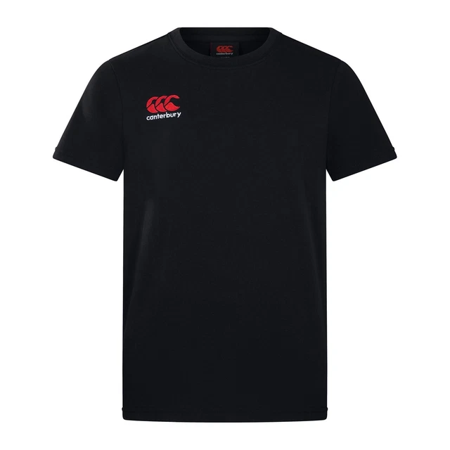 Canterbury Kids SL Cotton T-Shirt Short Sleeve Sports Training Fitness Gym