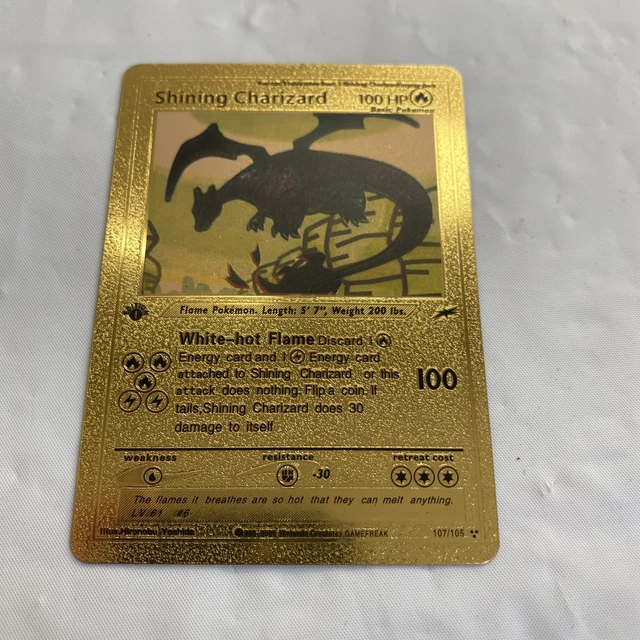 RARE POK MON SHINING CHARIZARD Gold Foil CARD Perfect 399 99 PicClick UK rare-pok-mon-shining-charizard-gold-foil-card-perfect-399-99-picclick-uk