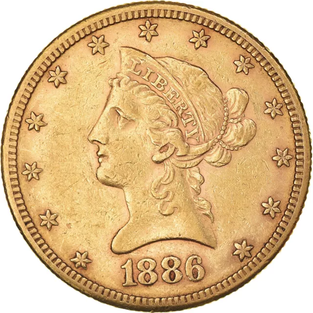 [#1042031] Monnaie, États-Unis, Coronet Head, 10 Dollars, 1886, San Francisco, T