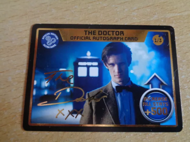 #1/3 The Doctor offizielle Autogrammkarte Doctor Who Monster Invasion Extreme