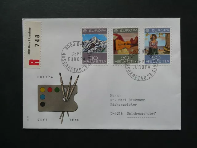 Schweiz FDC CEPT / Europa  Bern 28.4.1975