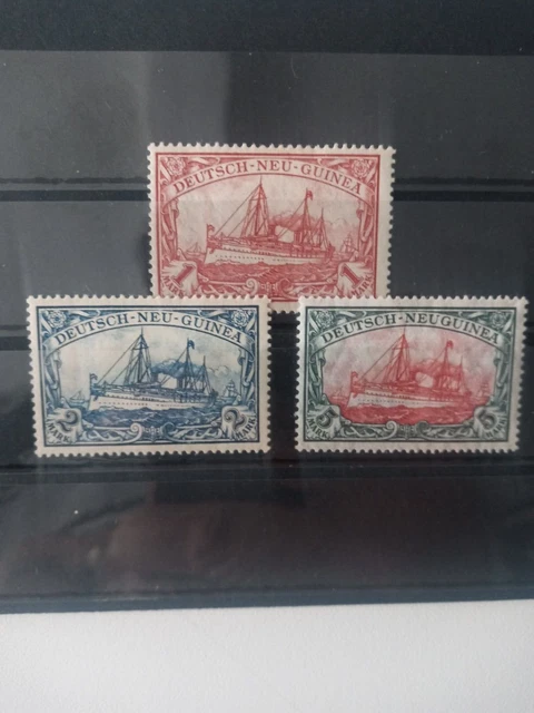 Versteigere 3 Marken Kolonien Deutsch Neu Guinea!