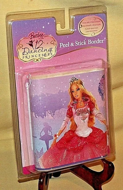 Papel Pintado Barbie Border Nuevo 2007 12 Princesas Bailarinas York Palo De Cáscara Reutilizado*