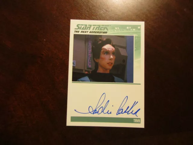 Star Trek Il Next Generation Archivi & Incisioni Sachi Parker Autografo Tng