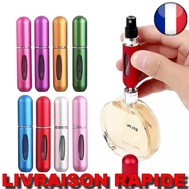 5 ml Rechargeable Portable Mini Bouteille Parfum Voyage Aluminium Pulvérisateur