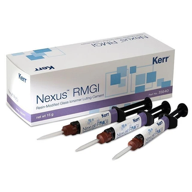KERR Nexus RMGI Resin Modified Glass lonomer Luting Cement 35640 5g x 3