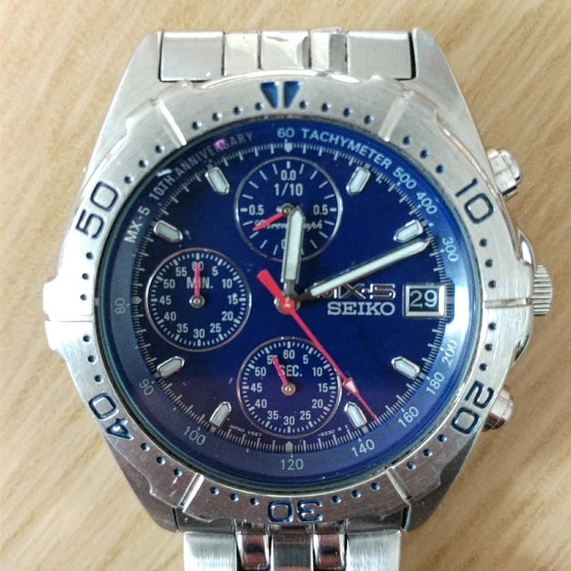 SEIKO MX-5 10TH Anniversary V657-6140 £133.00 - PicClick UK