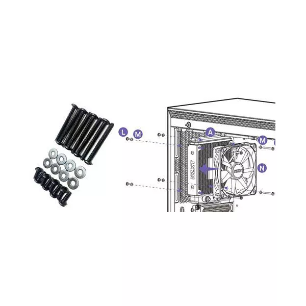 Standoff Screw Replace Nzxt Kraken X62 to Intel LGA1151/1150/1155/1366/1200