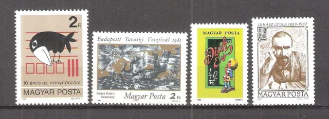 Ungarn 3596A plus 3 folgende Marken aus 1983 postfrisch -T2609