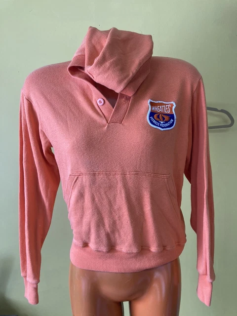 Vintage Wheaties Fitness Federation Orange Sweatshirt Hoody
