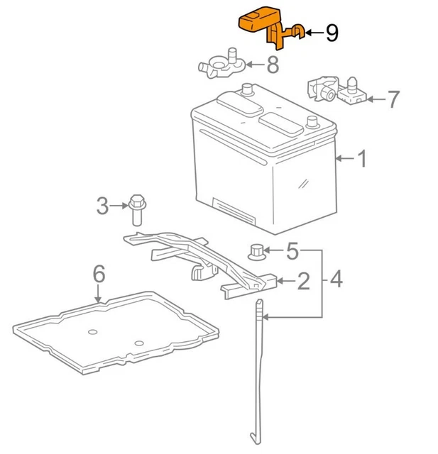 FOR TOYOTA GENUINE Battery Cover 8282106040 £15.49 PicClick UK