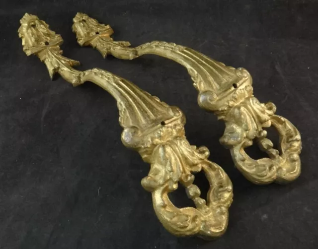 Pair of Antique French Gilt Bronze Ormolu Mounts.