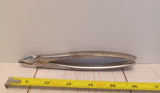 Vintage Antique Dentist Tooth Extractor Forceps Extraction Stainless 1 Tool