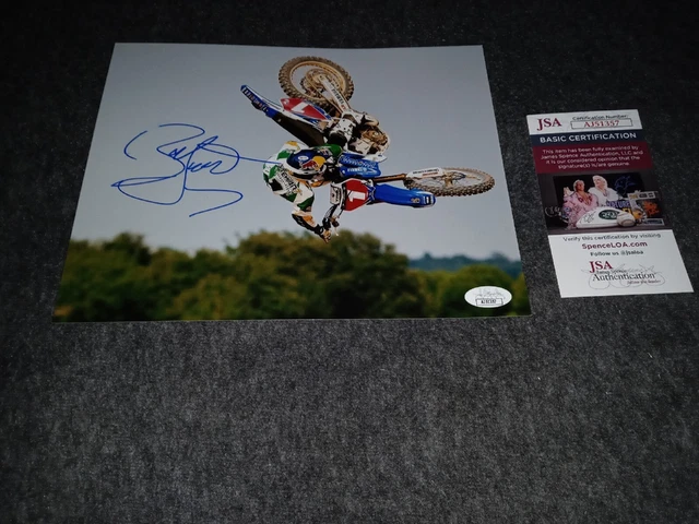 James Bubba Stewart Signed 8x10 Jsa Motocross Motor Cross