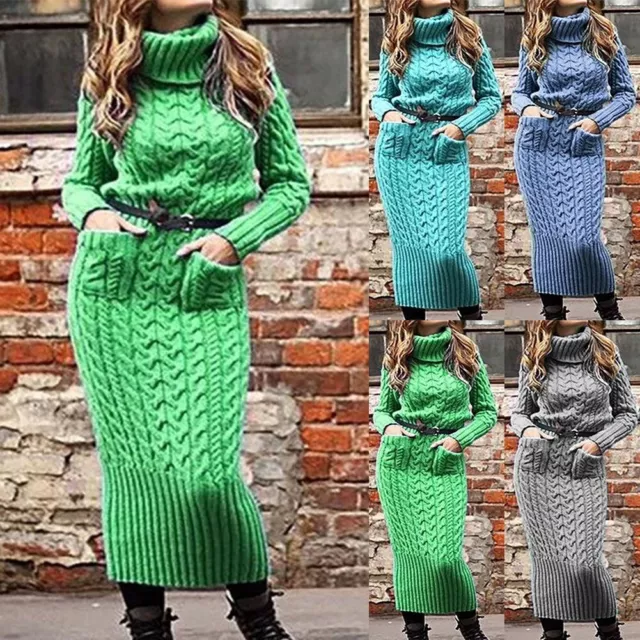 Femme Fluo Citron Surdimensionné Pull Noël Robe Tricot Salon Vêtement Fête  UK