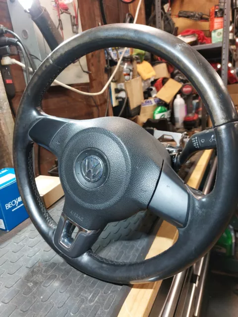VW 2010-2014 CC Tiguan Passat Jetta Mk6 Leather Steering Wheel 2