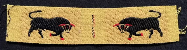 WW2 11th Armoured Division Brabant Weave Original Formation Signs Cloth Badges