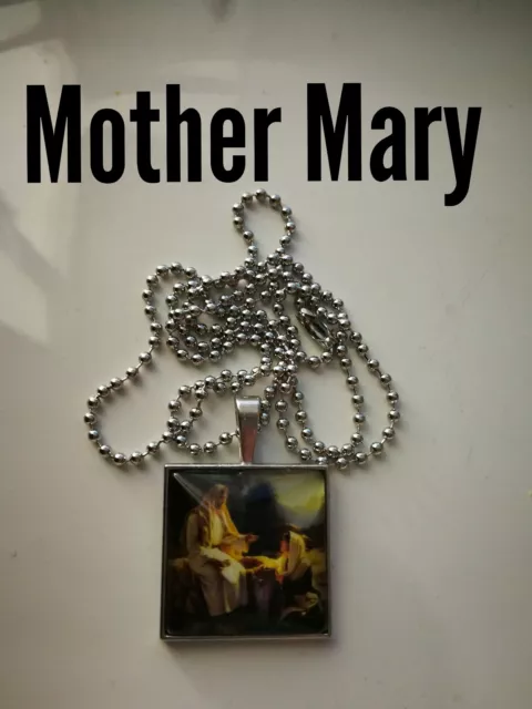 Code 424 Mother Mary Nativity scene Charged n Infused Necklace Confirmation Gift