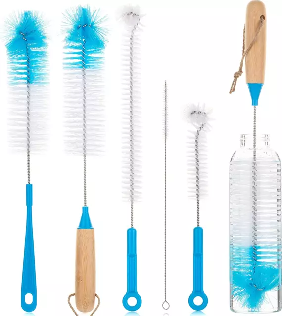 Slick- Bottle Brush Cleaner Set, 5 Pack, Water Bottle Brush, Bottle Brushes