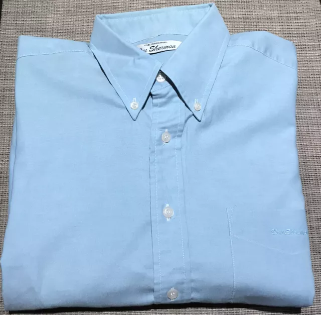 BEN SHERMAN SMART Hellblau Langärmeliges Shirt - 16 EUR 17,43 - PicClick DE