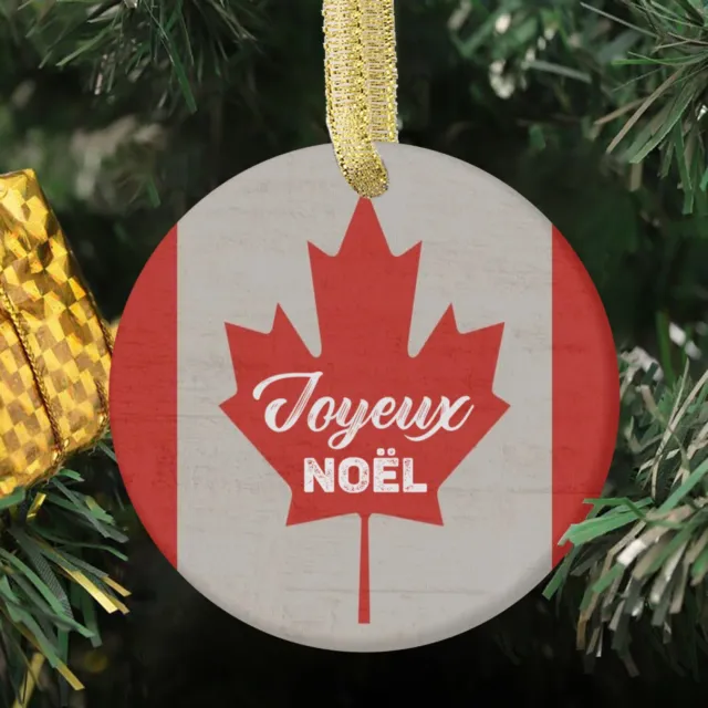 Variety of Flag Designs for Canada & Germany National Flags Christmas Ornament