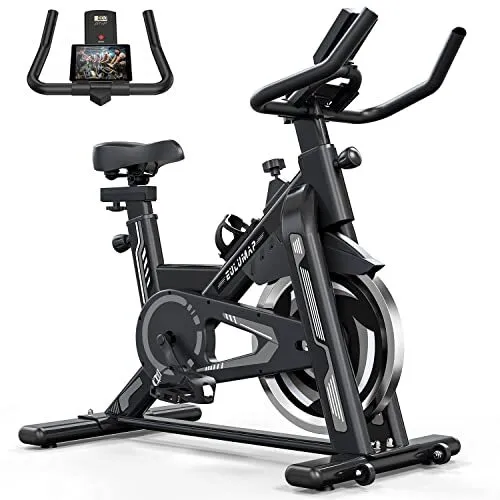 Exercise Bike-Stationary Indoor Cycling Bikes For Home with Ipad Mount &Seat.