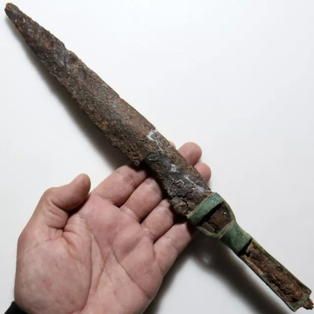 Ancient Roman-Bronze & iron blade-short sword circa 100-400 A.D