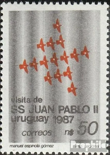 Uruguay 1757 (completa Edizione) postfrisch 1987 Papst Johannes Paul II.