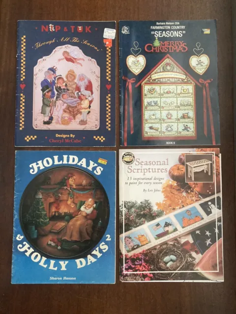 Lote de libros artesanales navideños - escrituras de temporada - a través de todas las estaciones - Holly Day