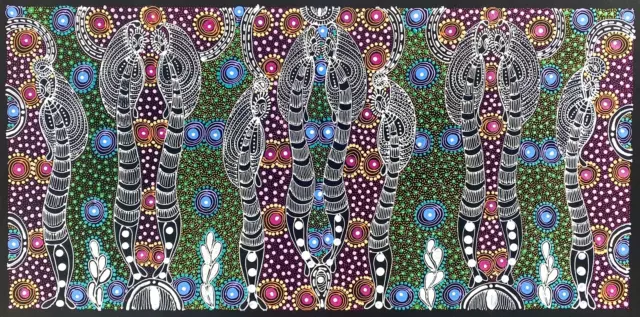 Colleen Bird Wallace NUNGURRAYI. Authentic Aboriginal Art. 100% Original.