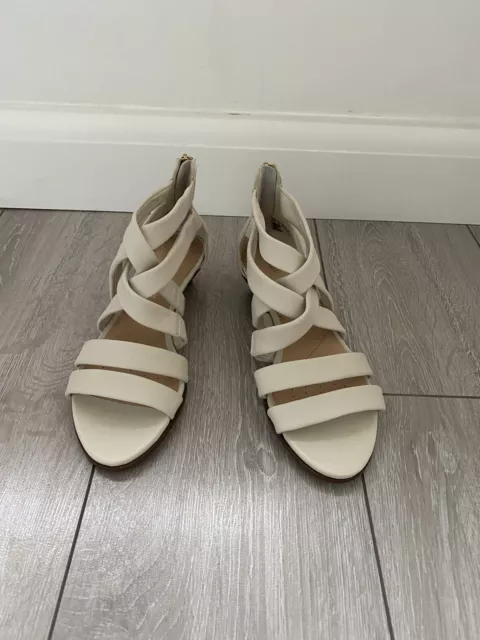 CLARKS CUSHION PLUS Mena Silk ladies BN Ivory leather strappy sandals UK 3D 28.99 PicClick UK