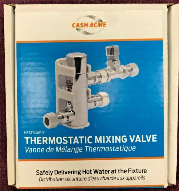 RUSH Cash Acme Thermostatic Mixing Valve 3/8 in. Compression Ends, HG-135, 25687