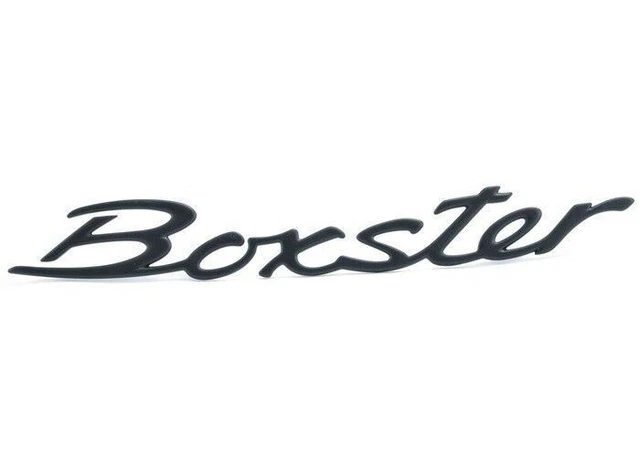 Rear Emblem "Boxster" (Black) for Trunk Lid GENUINE for Porsche Brand New