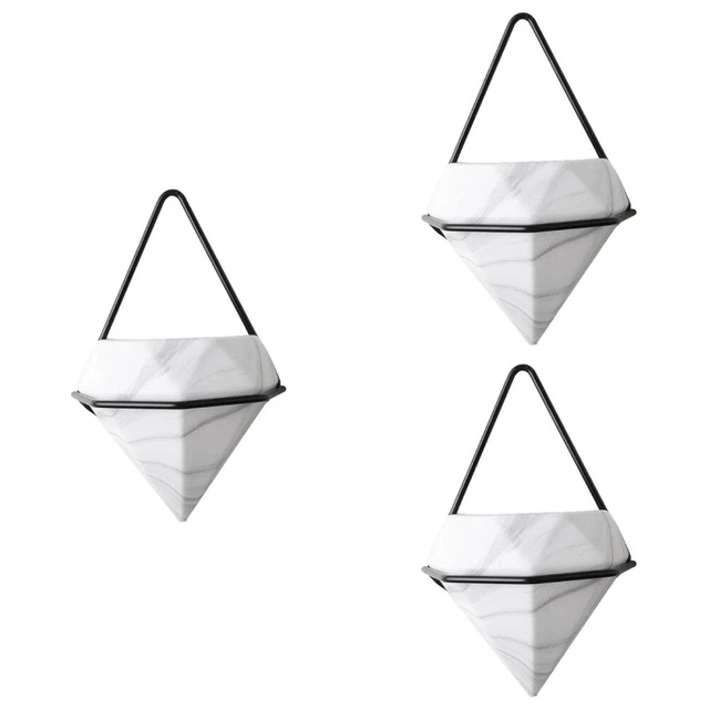 3x Hängen Vase Air Fern Halter Keramik Sukkulenten Pflanzer