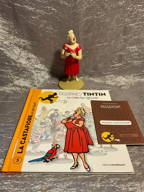 FIGURINE TINTIN N°5 LA CASTAFIORE AU PERROQUET PARFAIT ETAT SOUS