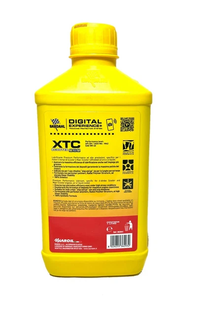 BARDAHL Motorenöl Für Motorräder 4-Takt XTC C60 10W50 – 1 Liter, Rennsport Getestet