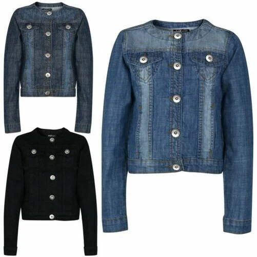 Bambini Giacca Jeans Stile Elegante Moda Trendy Età 3-16 Anni