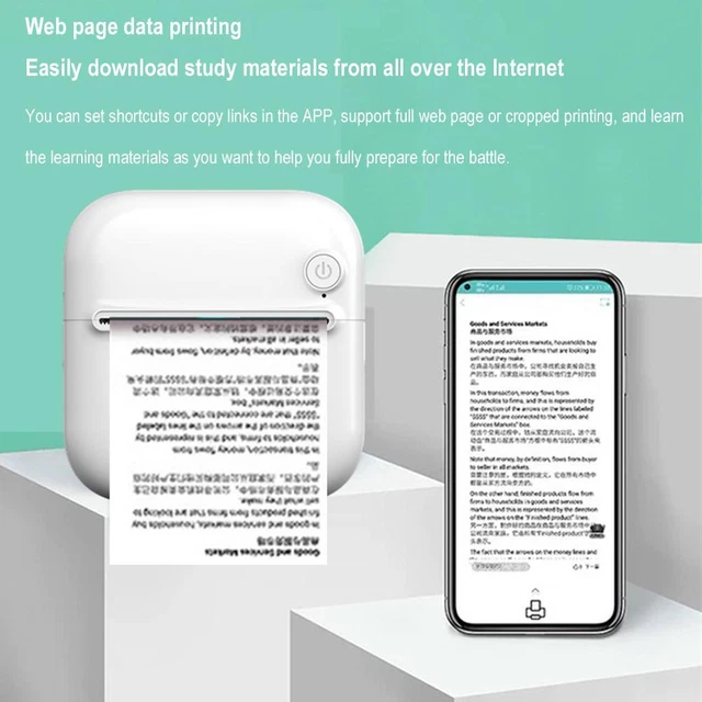 Jectse Imprimante Thermique Portable, Imprimante De Codes-barres