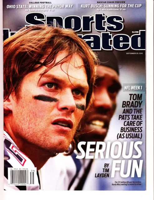 TOM BRADY NEW England Patriots No Label 2010 Sports Illustrated The ...