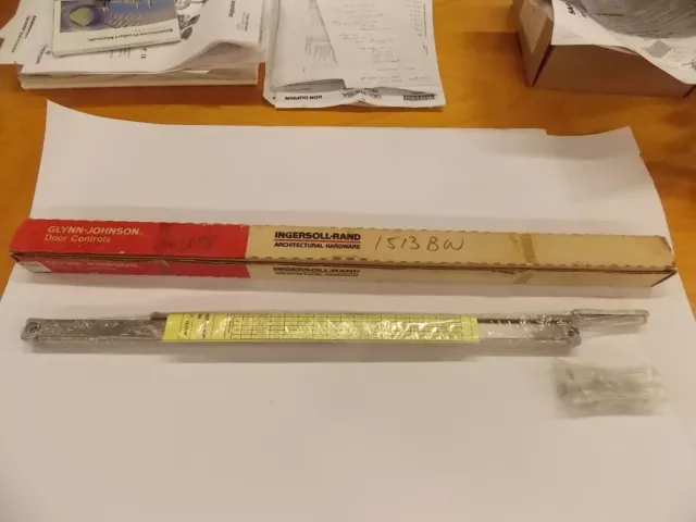New Glynn-Johnson 454S-US32D Overhead Door Holder for 33" to 39" Doors  H0