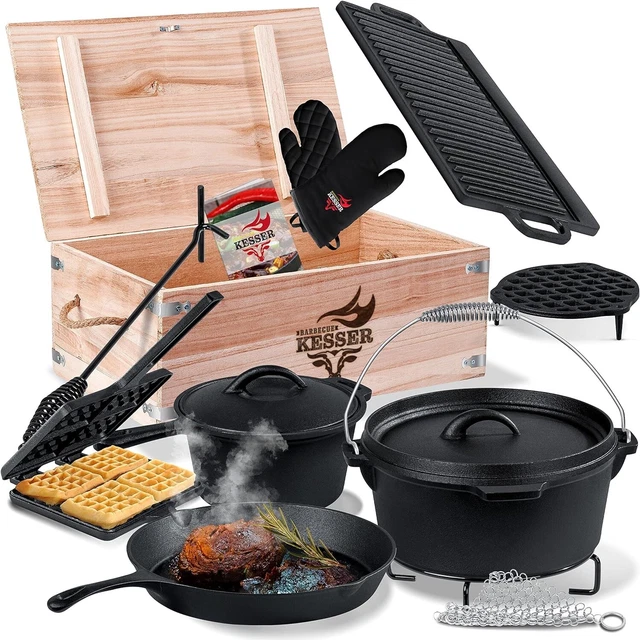 Set Accessori Da Cucina Da Campeggio Rock N River - Posate, Padelle E Utensili