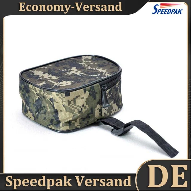 Portable Fishing Reel Storage Bag Digital Camo Protective Case Fishing Accessory
