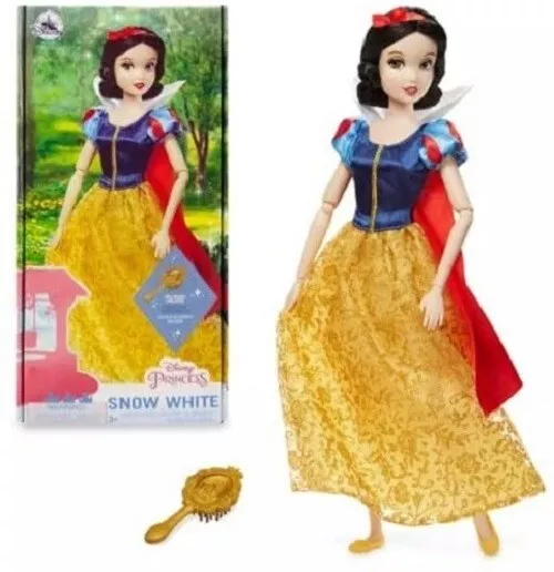 Principesse Scintillanti Disney Biancaneve Con Spazzola - Bambola Snodabile