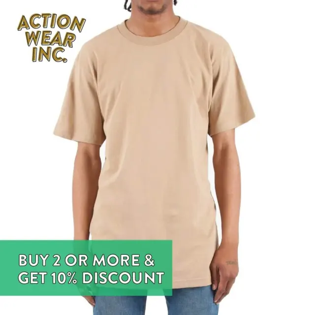 12 Pack Shakawear Mens Plain Short Sleeve T Shirt Casual Cotton Tee Shirts